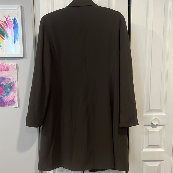 Lafayette 148 New York Size 14 Brown Long Blazer - Picture 6 of 6